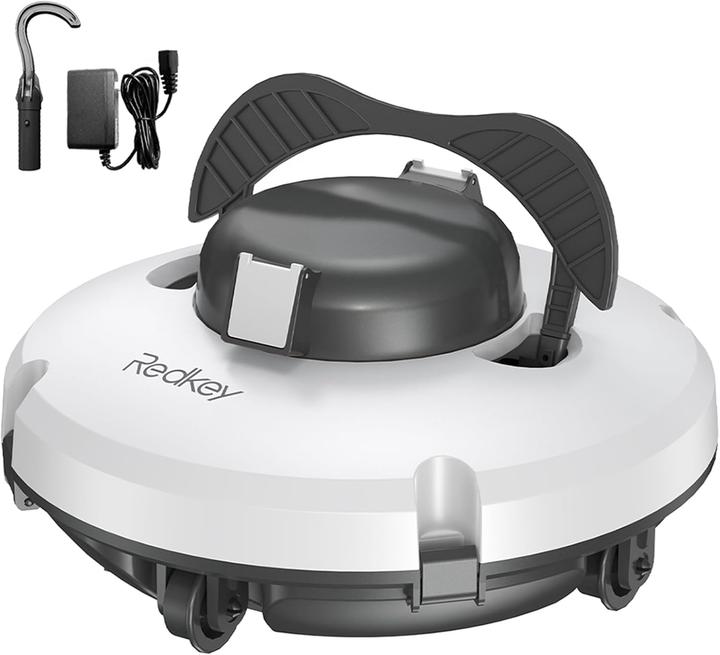Redkey S100 Zwembadrobot draadloos-130 Minuten Vloerreiniging-Zwembad robot-Moeiteloze