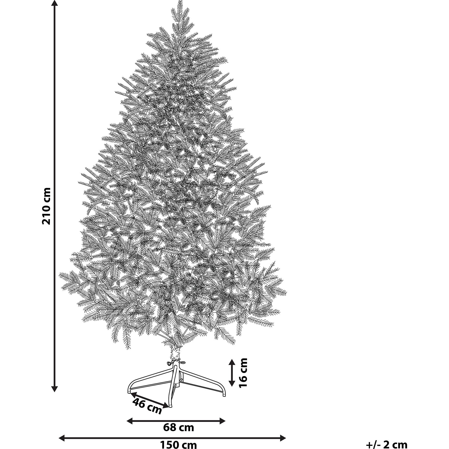 Thumbnail - Beliani, Weihnachtsbaum, Farnham (210 cm)