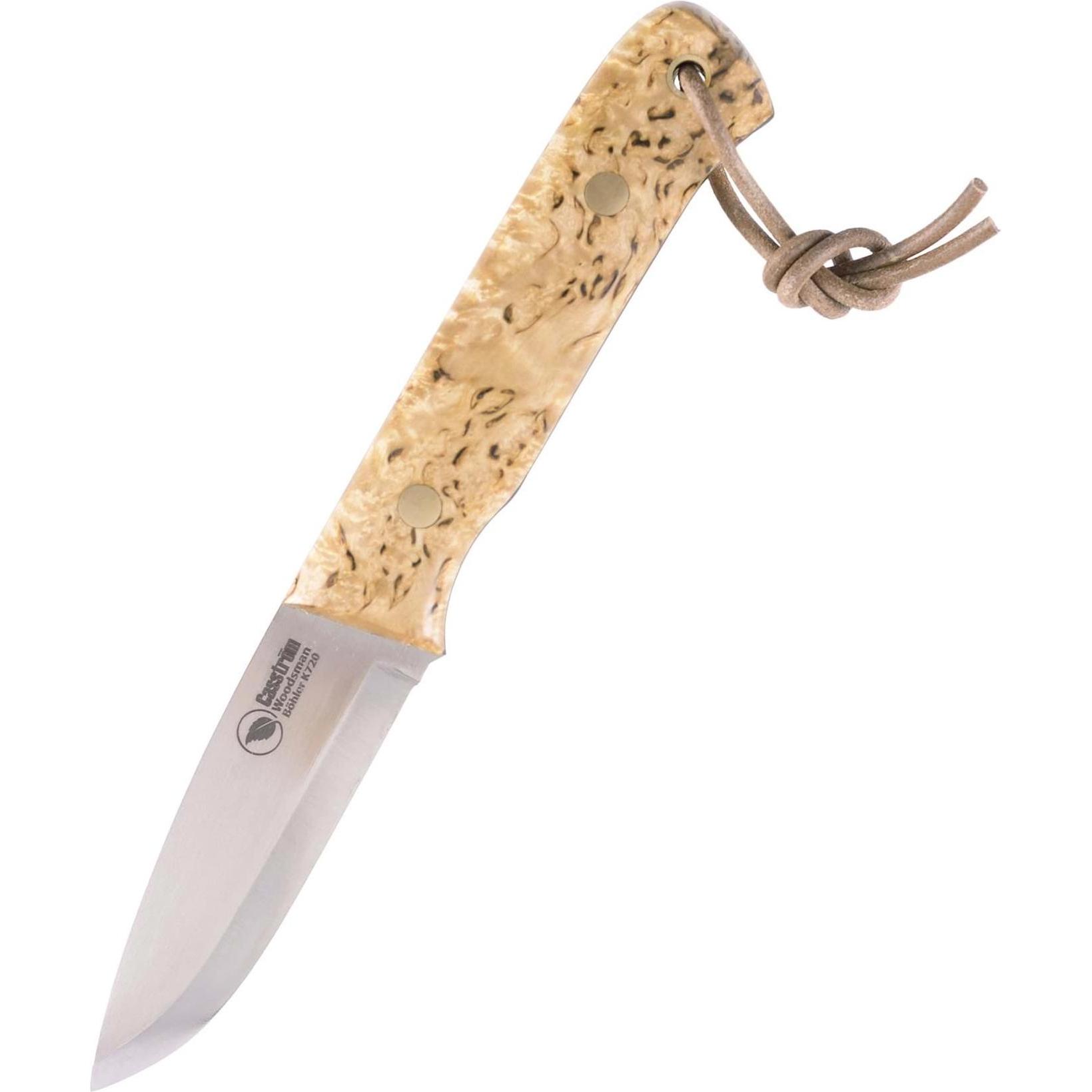 Casström, Mehrzweckmesser, Woodsman Maserbirke + Feuerstahl (8.80 cm)