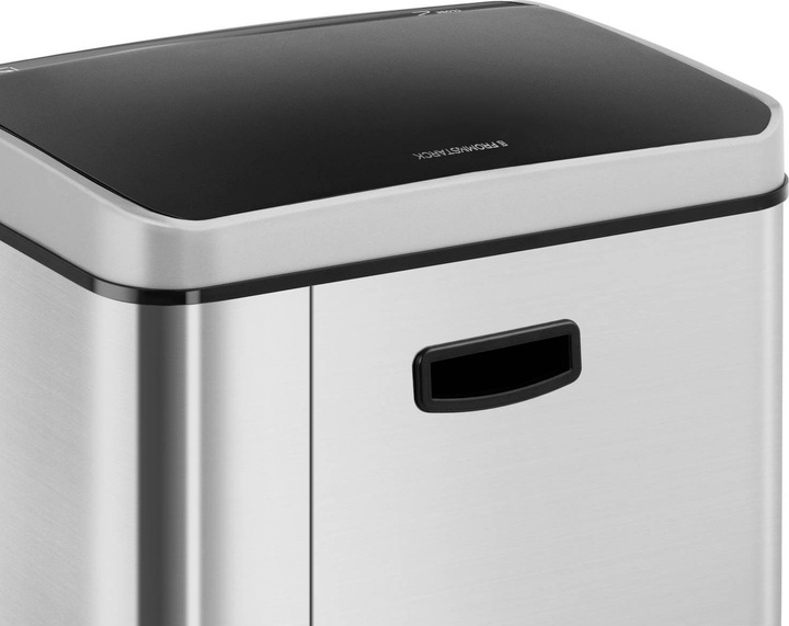 Produktbild Fromm & Starck Mülleimer Automatik Sensor Abfalleimer Papierkorb Duo Müllbehälter Edelstahl 60L (60 l)