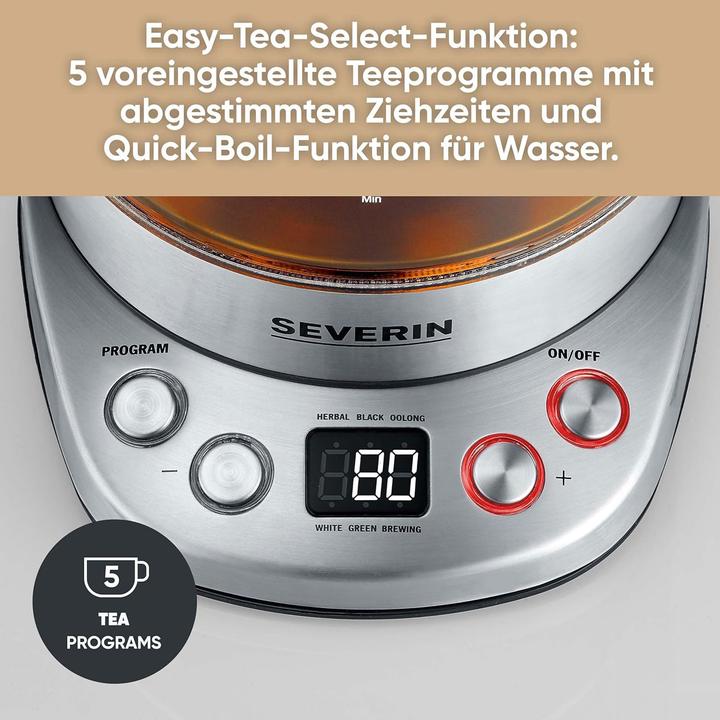 Image du produit Severin WK 3480 Bouilloire en verre Deluxe (1.70 l)