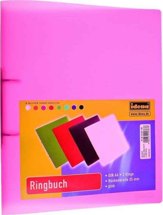 Actual product image Idena Ring binder A4 PP pink 35mm 2 rings (A4, 35 mm, 1 pcs.)