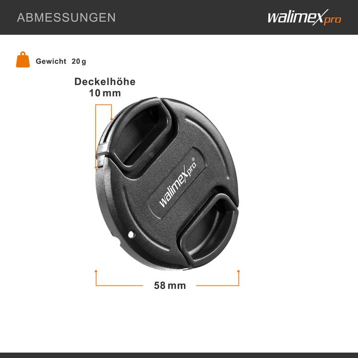 Image du produit Walimex Bouchon d'objectif avec poignée intérieure (58 mm)