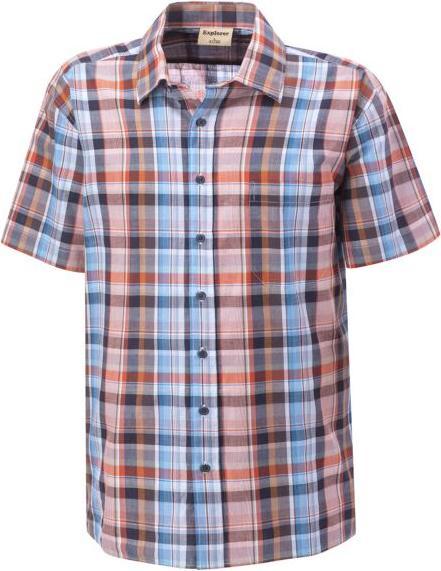 Immagine prodotto Explorer Karo-Kurzarmhemd aus Baumwolle petrol (M)