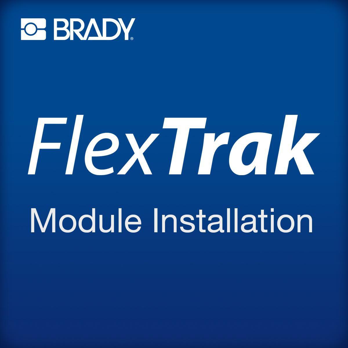 Brady, Etiketten, FlexTrak module installation
