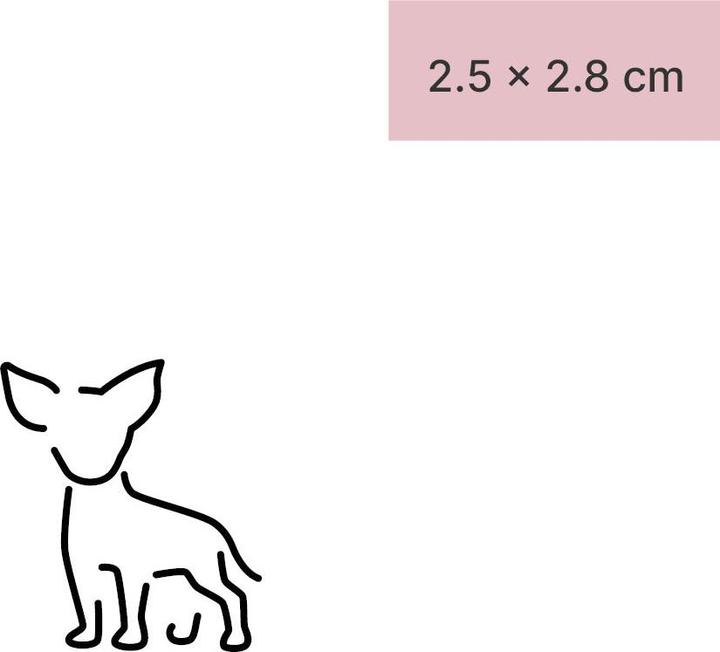Produktbild minink Temporäres Tattoo – Kleiner Hund