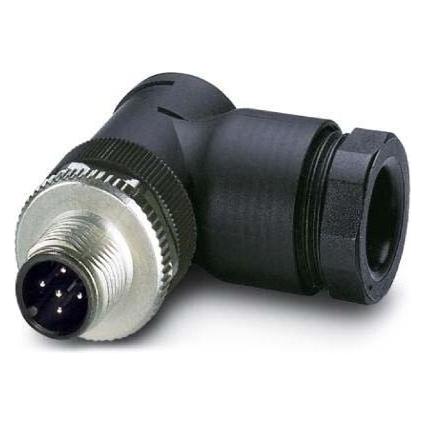 Phoenix Contact 1408992 Sensor/actuator connector, ongemonteerd M12 stekker, gehoekt Aantal polen: 5 1 st., Kabels + Stekkers, Zwart