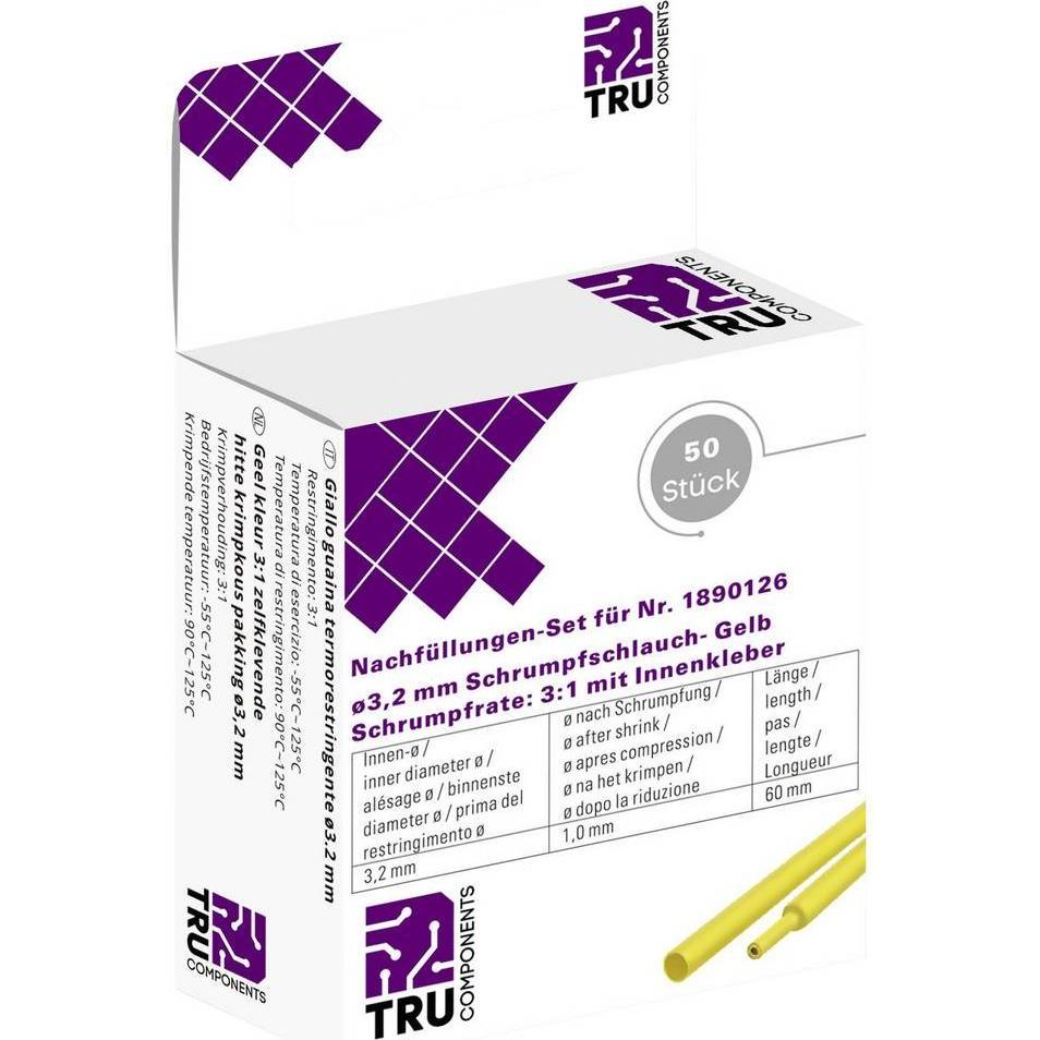 Tru Components, Schrumpfschlauch, Schrumpfschlauch-Nachfüll-Set (50 x)