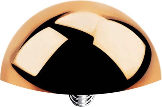 Immagine prodotto Star Piercing Ancora Dermal Mezzo giro oro rosa (senza ottone, Titanio G23)