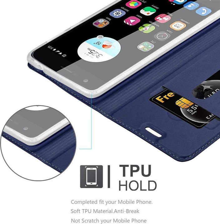 Actual product image Cadorabo Book Classy Style Cover (ZTE Blade V8 Mini)