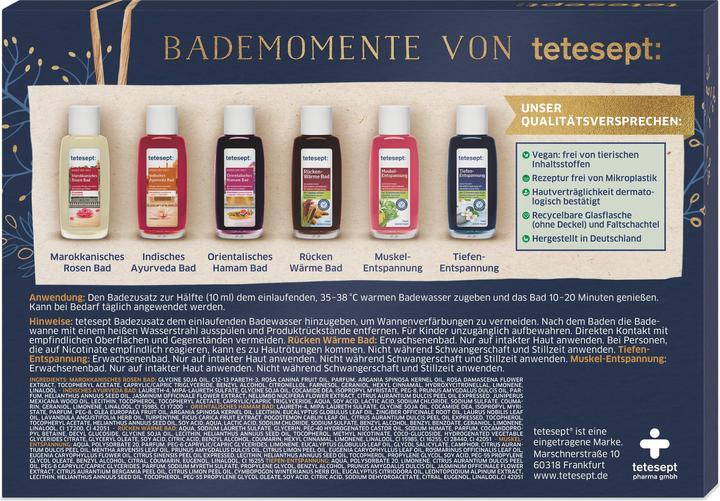 Actual product image Tetesept Bath moments (Bubble bath, 20 ml)