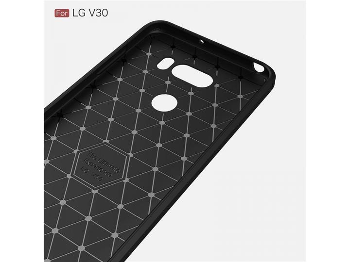 Produktbild Screenguard LG V30 Hülle Carbon Brushed Soft TPU (LG V30)