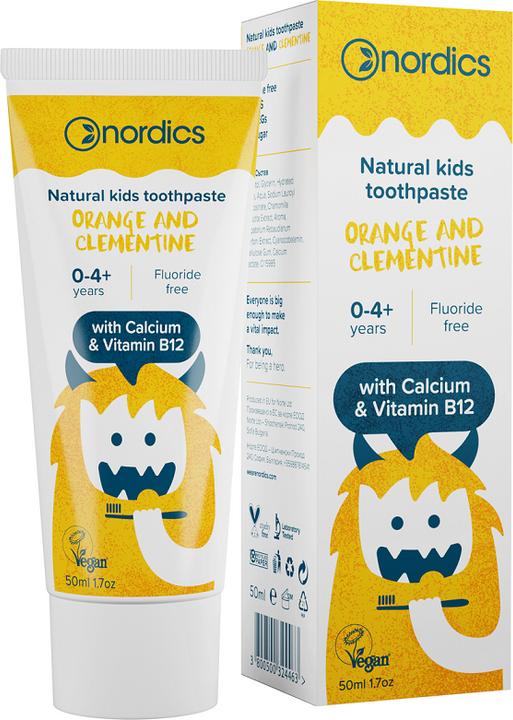 Nordics Natural Kids Toothpaste Orange & Clementine (75 ml)