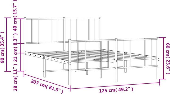 Immagine prodotto vidaXL Bettgestell (120 x 200 cm)