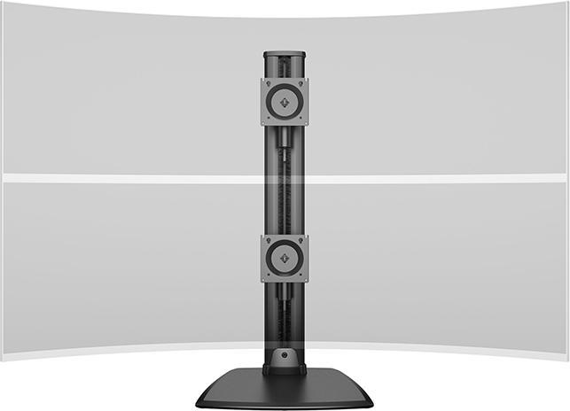 Immagine prodotto Multibrackets Supporto per monitor Dual 32-50", nero, verticale (Tavolo, 50", 24 kg)