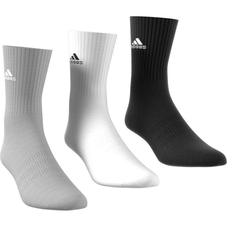 Thumbnail - adidas, Herren, Sportsocken, C Spw Crw 3p,Mgreyh/White/Blac Mgreyh/White/Black M (40 - 42), Mehrfarbig