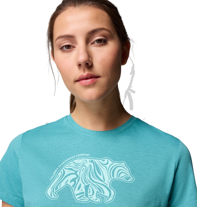 Actual product image Columbia Women's Ruby Springs™ Graphic Fitted Technical T-Shirt (XS)