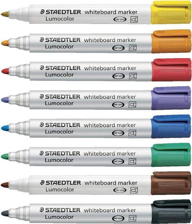 Image du produit Staedtler Lumocolor 351 (Orange, Violet, Bleu, Vert, Marron, Rouge, Noir, Pink, 2 mm, 8 x)