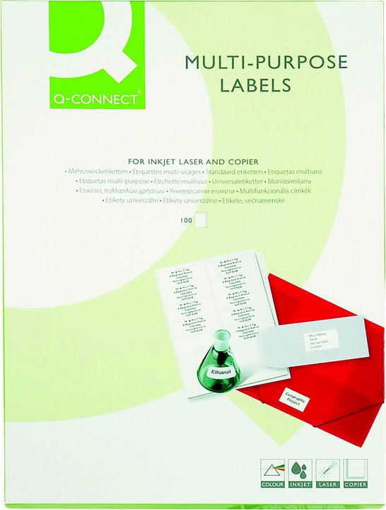 Actual product image Q-Connect Label Universal 70x50,8 mm white