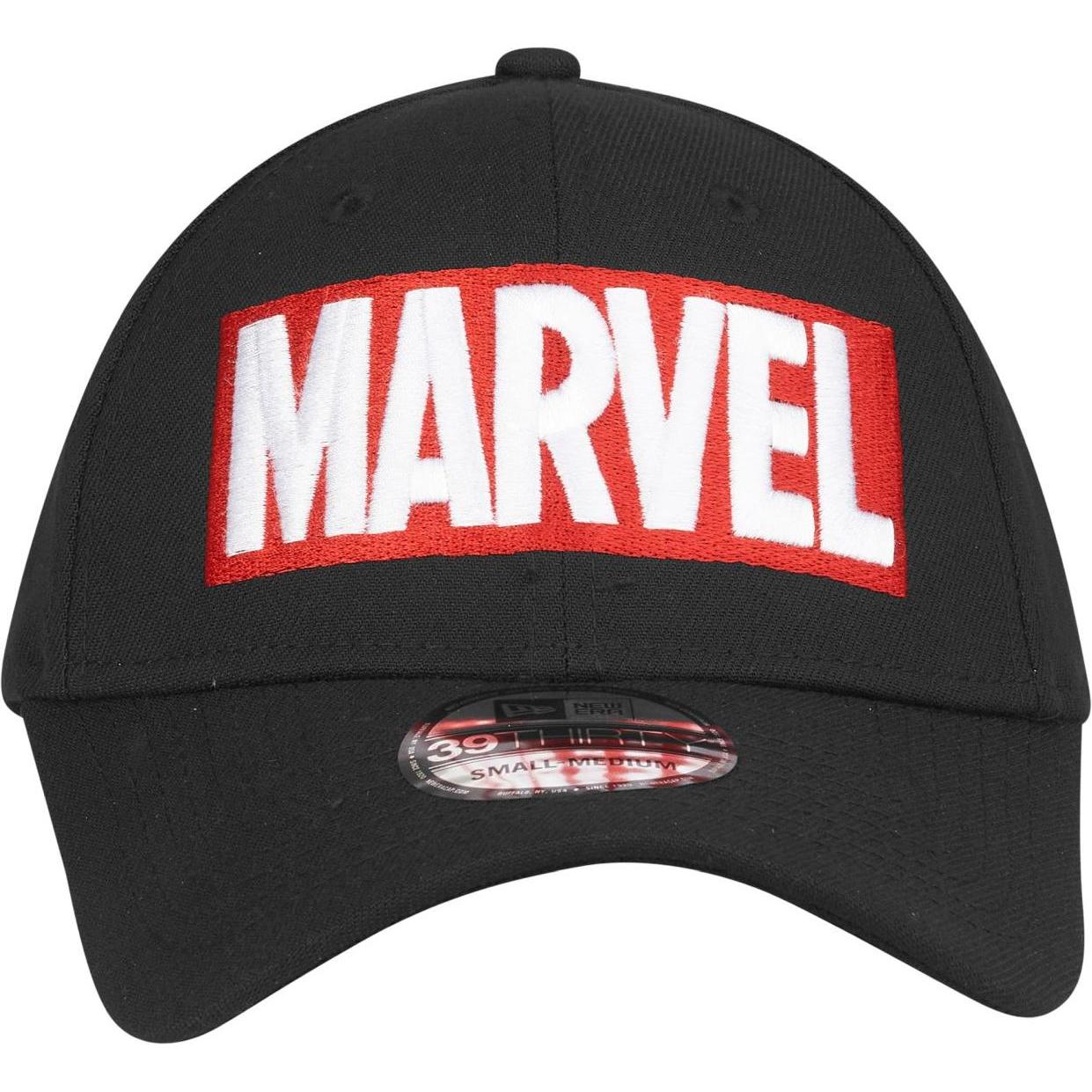 Thumbnail - New Era, Herren, Cap, 39Thirty Stretch Cap - MARVEL Comics - S/M, Schwarz, (M)