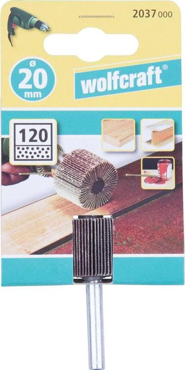 Produktbild wolfcraft 1 Fächerschleifer S=6mm K60 ø80x30mm (60)