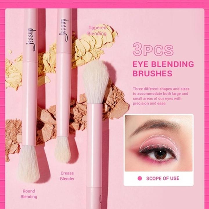 Actual product image Jessup Eyeshadow Brush Set Eye Makeup Brushes Concealer Synthetic Eyeliner Smudge Crease Blending (Eye shadow)