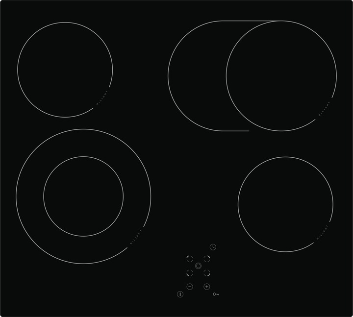Actual product image Amica KMC 742 610 C Cooktop Integrated Zoneless Induction Cooktop 4 Zone(s)