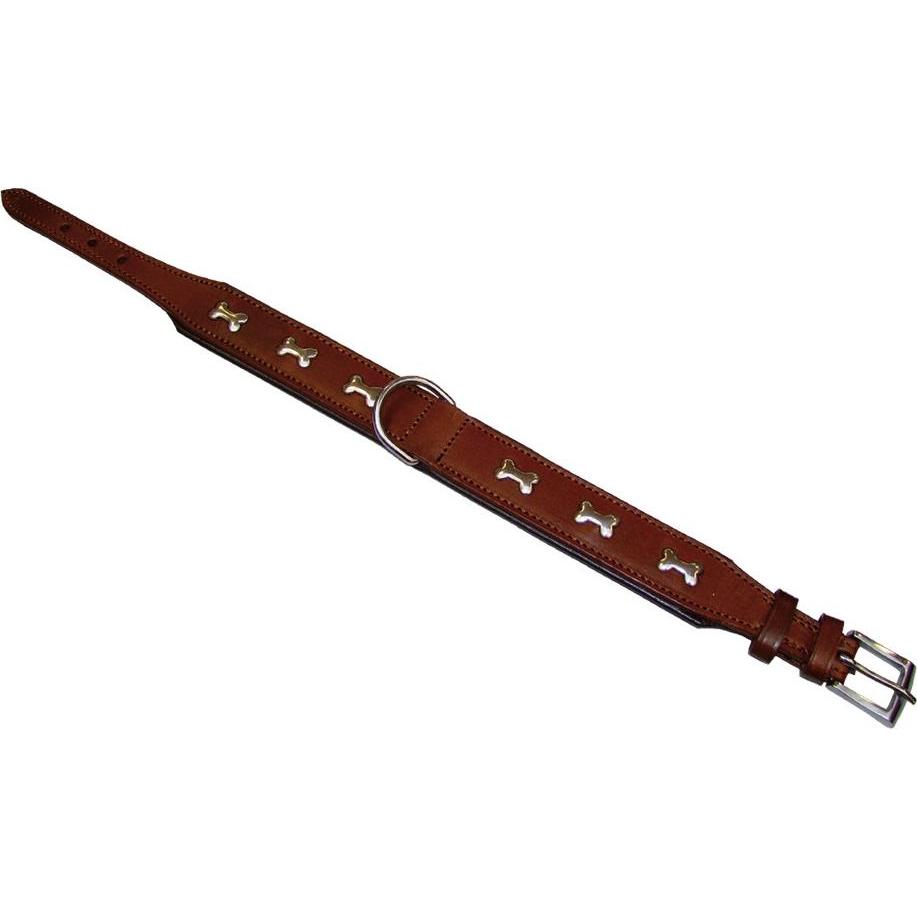 Nobby Leder Halsband CERRO (45, Hund), Halsband + Leine