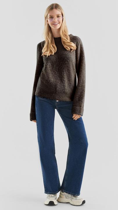 Produktbild s.Oliver Strickpullover Bouclé-Pullover (L)