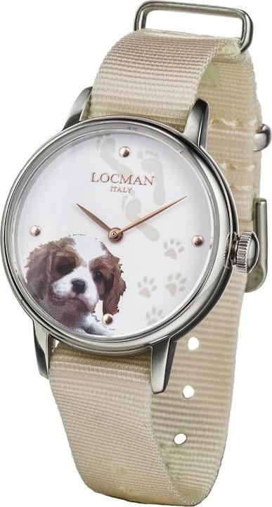 Immagine prodotto Locman Orologio da donna Italia 1960 Fantasy Dog Ref. F253A08S-00WHCA1NJ (Orologio da polso analogico, 32 mm)