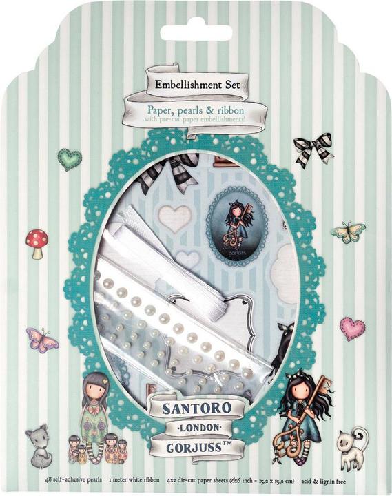 Actual product image art by marlene Gorjuss Embellishment Set