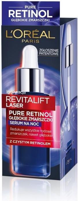 L'Oréal Paris L'OREAL Revitalift Laser Pure Retinol serum redukujące zmarszczki na noc 30ml (30 ml)