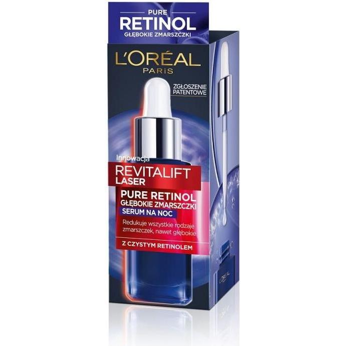 L'Oréal Paris, Gezichtsserum, L'OREAL Revitalift Laser Pure Retinol serum redukujące zmarszczki na noc 30ml (30 ml)