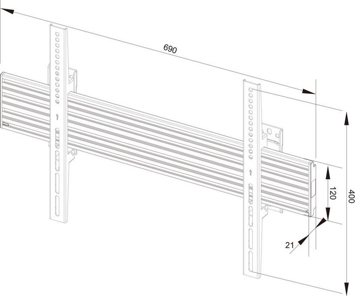Produktbild Multibrackets M Wallmount Pro MBW1U Fixed Black