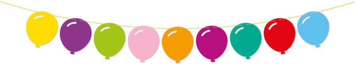 Produktbild Globos Europe Papiergirlande Pop Party - 2 m
