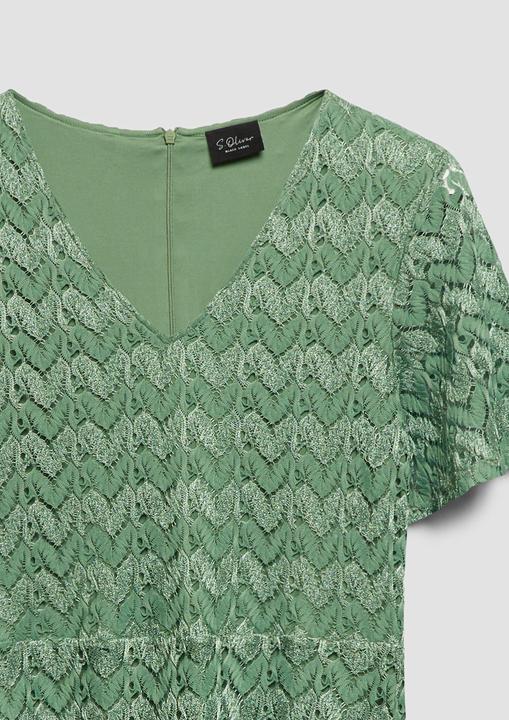 Produktbild s.Oliver Midi-Kleid mit Glitzergarn und Ajourmuster (42)