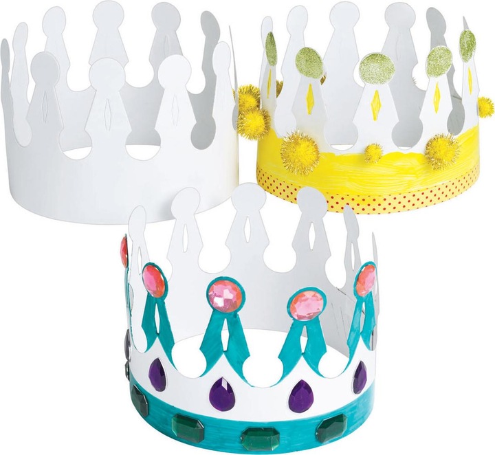 Colorations Colourings - Decorate your own crown, set of 24