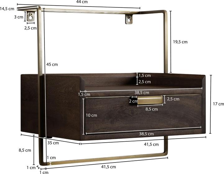 Actual product image Wohnling for (44 x 35 x 45 cm)
