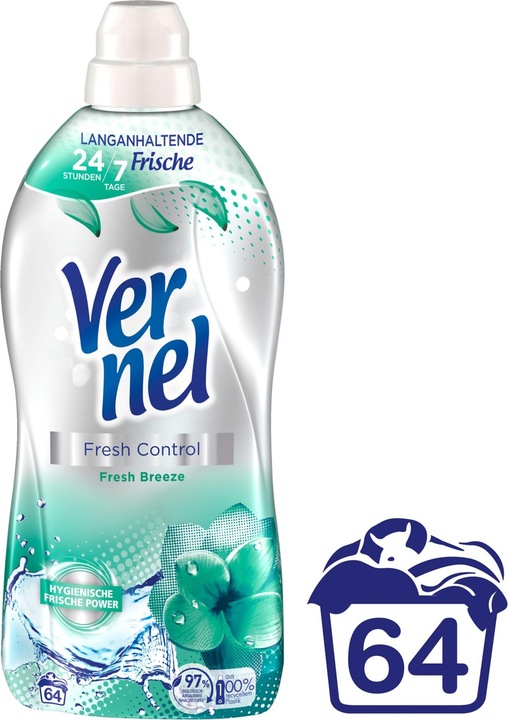 Produktbild Vernel Fresh Control Fresh Breeze (64 Waschgänge, Flüssig)