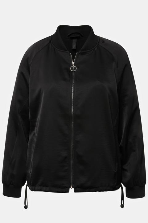 Actual product image Ulla Popken Satin Zip-Up Jacket (56)
