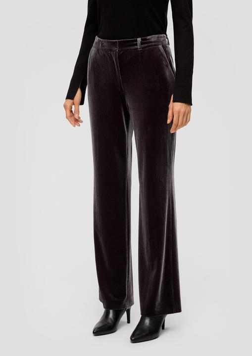Produktbild s.Oliver Hose Samthose mit Wide Leg (38)