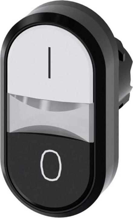 Produktbild Siemens Twin pushbutton 22mm white I black O