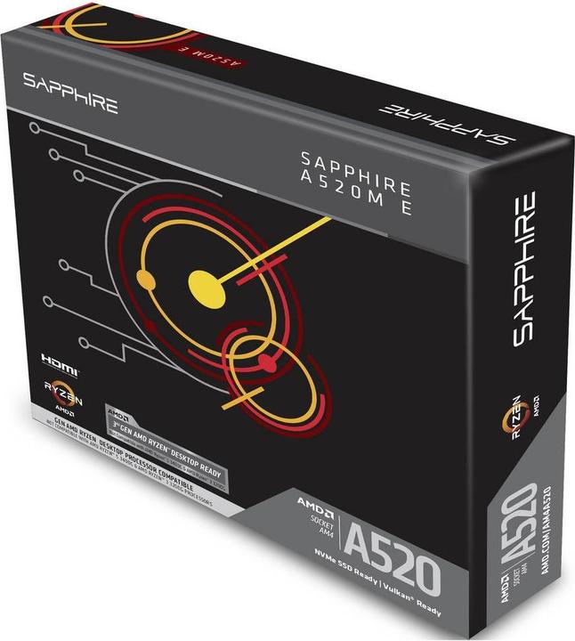 Produktbild Sapphire A520M-E 1xHDMI 1.4 (AM4, AMD A520, mATX)
