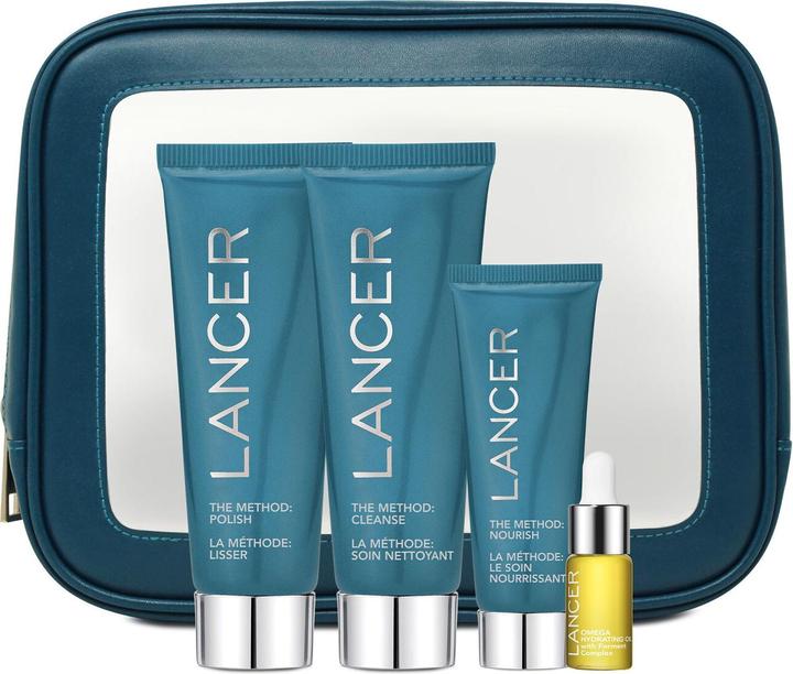 Image du produit Lancer Le kit d'introduction à la méthode Peau normale-combinée (Lingettes nettoyantes pour le visage, 148.40 ml)
