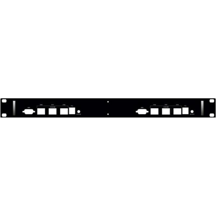 Varia - Dual-Slot-Gehäuseblende für 19" DualRack-Gehäuse (APU1/2/3-Serie) (Gehäuse), Elektronikzubehör + Gehäuse, Schwar...