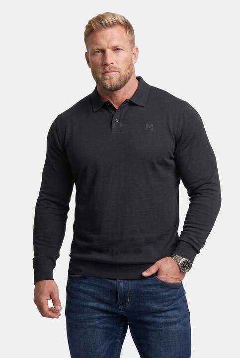 Produktbild Men+ Poloshirt, Bauchfit, Basic, Piqué, Langarm (4XL)