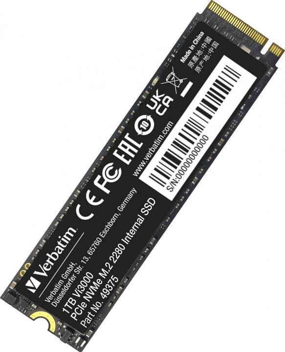 Actual product image Verbatim Vi3000 (1000 GB, M.2 2280)