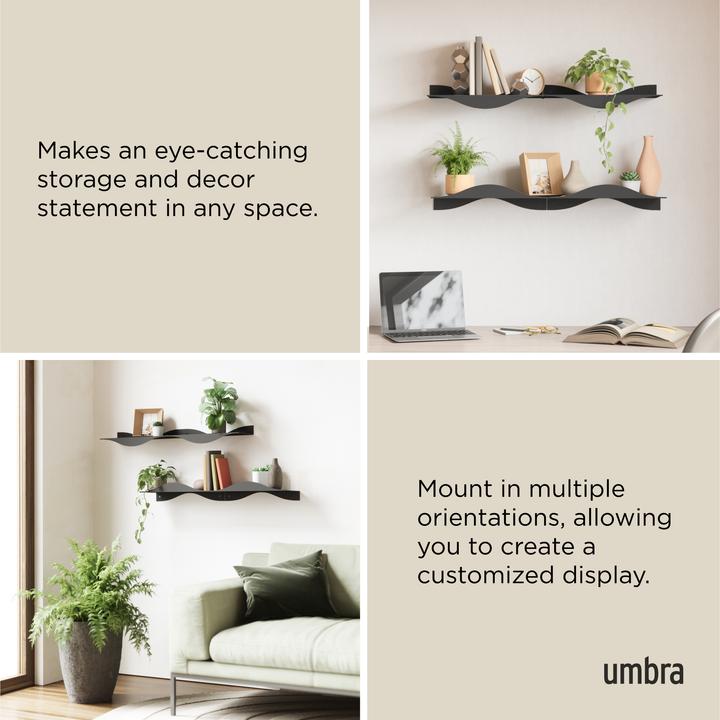 Immagine prodotto Umbra Mensola a muro Surf set di 2 (43 x 18 x 10 cm)