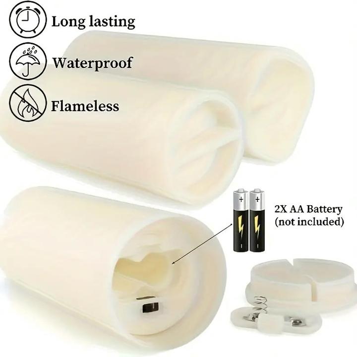 Actual product image Cbx 12 flameless LED candles with remote control and timer function (12x)