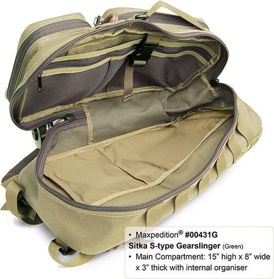 Produktbild Maxpedition SITKA GEARSLINGER, schwarz (10 l)